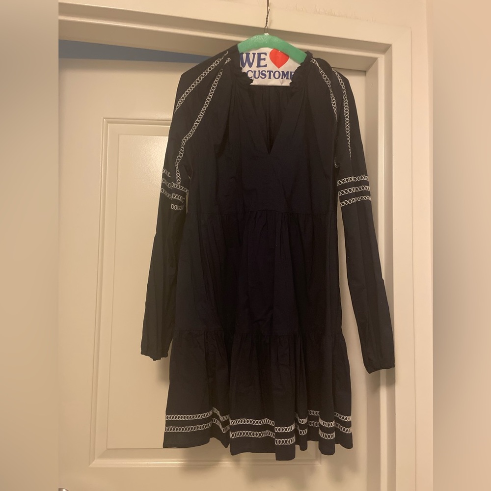 Adorable BB Dakota for Steve Madden long sleeve mini dress, navy blue Large